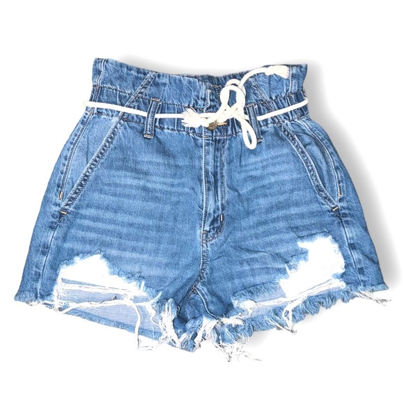 American Eagle Outfitters Pants - American Eagle Paper Bag Mom Shorts Size 00